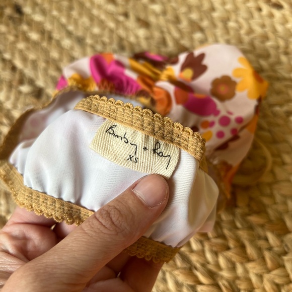 Bimby + Roy Drodrolage Floral 70s Bralette - Size S - Picture 5 of 5